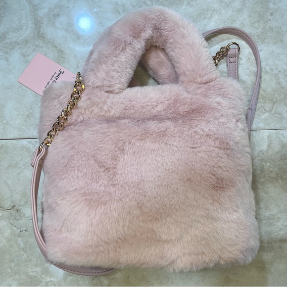 Juicy Couture Dusty Blush Fluffy Mini Tote - Picture 3 of 7